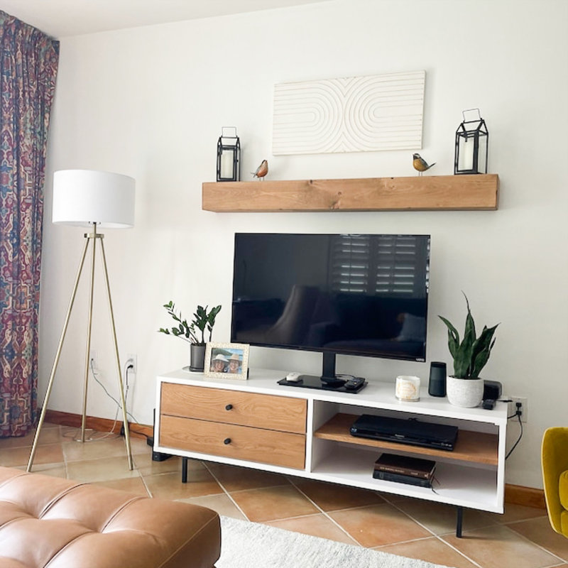 Ebern Designs Melodye Rustic Fireplace Shelf Mantel & Reviews Wayfair